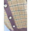 Men's Pure Cashmere V-neck Plaid Vest